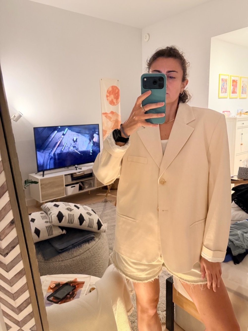 Zara cotton blazer
